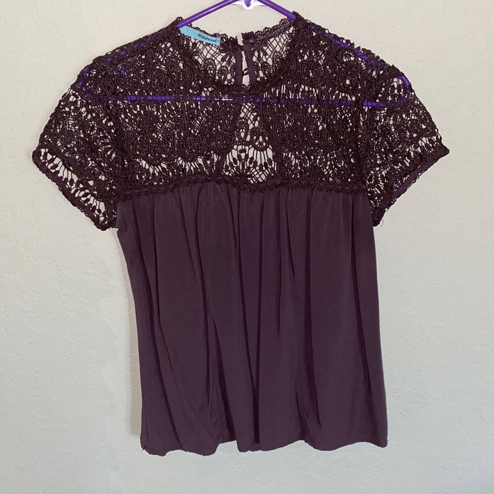 Dark Purple Lace blouse